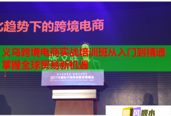 義烏跨境電商實戰(zhàn)培訓班從入門到精通掌握全球貿(mào)易新機遇
