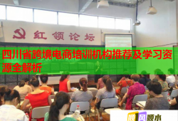 四川省跨境電商培訓(xùn)機構(gòu)推薦及學(xué)習(xí)資源全解析