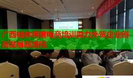 廣西桂林跨境電商培訓助力外貿企業(yè)創(chuàng)新發(fā)展新路徑