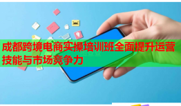 成都跨境電商實(shí)操培訓(xùn)班全面提升運(yùn)營技能與市場競爭力