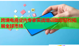 跨境電商業(yè)內(nèi)專(zhuān)家實(shí)戰(zhàn)培訓(xùn)助您輕松拓展全球市場(chǎng)