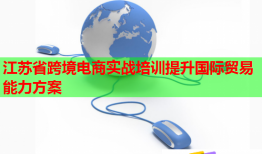 江蘇省跨境電商實(shí)戰(zhàn)培訓(xùn)提升國際貿(mào)易能力方案