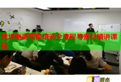 跨境電商實(shí)操培訓(xùn)全流程與素材精講課程