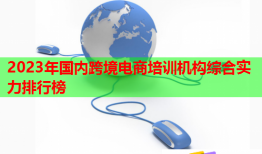 2023年國內(nèi)跨境電商培訓機構(gòu)綜合實力排行榜